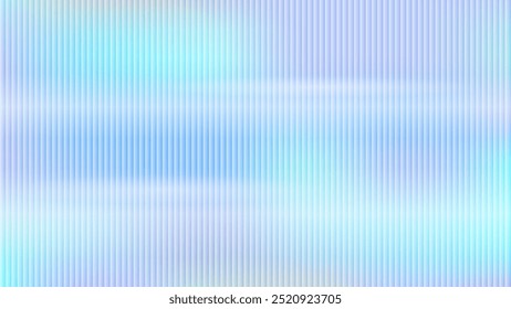 Light blue abstract gradient background with texture of ribbed, embossed glass. Window with matte effect. Vector illustration EPS10 for wallpaper, presentation, poster, banner 1920, 1080