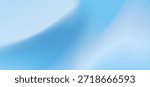 Light Blue Abstract gradient design. Flowing monochromatic light sky blue colors in fluid motions like cloth or liquid. Conceptual blue design. Vector.