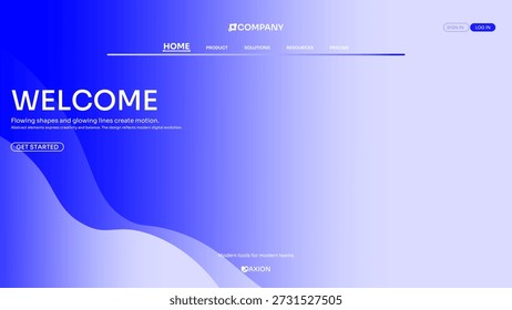 Fondo de héroe abstracto azul claro para Sitios web SaaS, que transmite seguridad digital, flujo de datos protegido y una plataforma en la nube moderna y confiable.