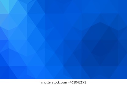 Light blue abstract mosaic background. Shining illustration, which consist of triangles. A completely new design for your business.