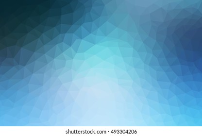 Light blue abstract mosaic background. An elegant bright illustration with gradient. The completely new template can be used for your brand book.
