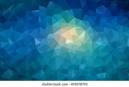Light blue abstract mosaic background. Modern geometrical abstract illustration with gradient. Triangular pattern for your business design.