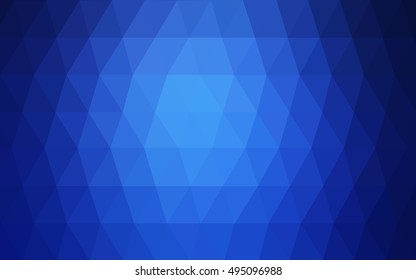 Light blue abstract mosaic background. Creative geometric illustration in Origami style with gradient. The elegant pattern can be used as part of a brand book.