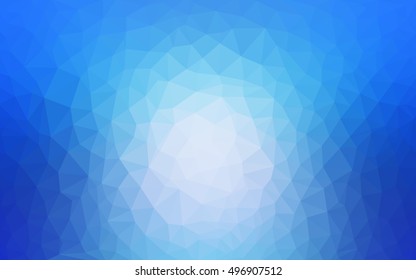 Light blue abstract mosaic background. Geometric illustration in Origami style with gradient.  The completely new template can be used for your brand book.