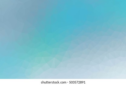 Light blue abstract mosaic background. Geometric illustration in Origami style with gradient.  A completely new template for your business design.