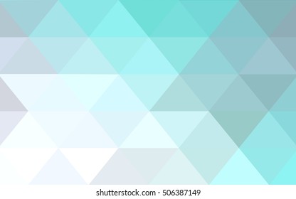 Light blue abstract mosaic background. A vague abstract illustration with gradient. Triangular pattern for your business design.