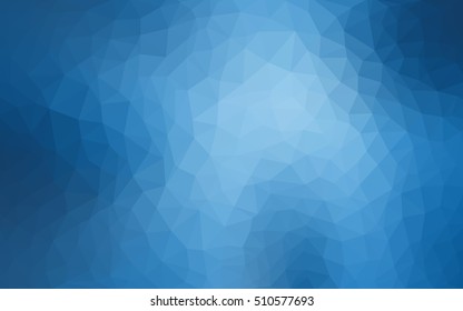 Light blue abstract mosaic background. Creative illustration in halftone style with gradient. The elegant pattern can be used as part of a brand book.
