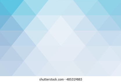 Light blue abstract mosaic template. A vague abstract illustration with gradient. The template can be used as a background for cell phones.