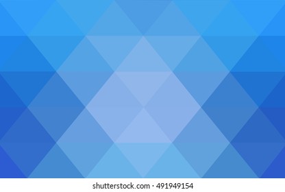 Light blue abstract mosaic template. Colorful abstract illustration with gradient. The completely new template can be used for your brand book.