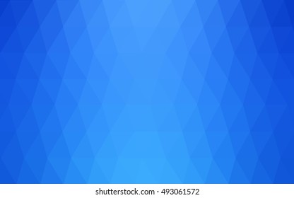 Light blue abstract mosaic template. A vague abstract illustration with gradient. The template can be used as a background for cell phones.