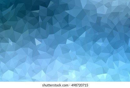 Light blue abstract mosaic template. A vague abstract illustration with gradient. A new texture for your design.