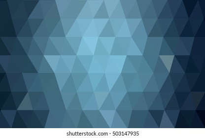 Light blue abstract mosaic template. A vague abstract illustration with gradient. The textured pattern can be used for background.