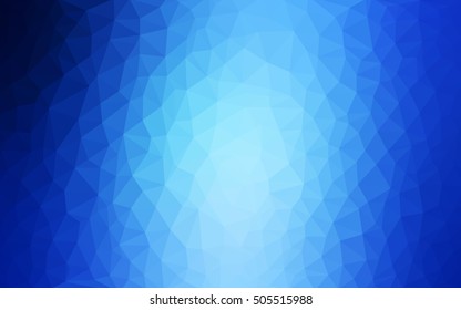 Light blue abstract mosaic template. Brand-new colored illustration in blurry style with gradient. The best triangular design for your business.