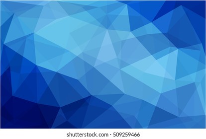 Light blue abstract mosaic template. A vague abstract illustration with gradient. The template can be used as a background for cell phones.