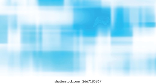 Light Blue Abstract Motion Blur Vector Background | Smooth Gradient Lines Illustration | Futuristic Modern Backdrop for Digital Wallpaper, Web Design, Graphic Template, Poster, and Presentation