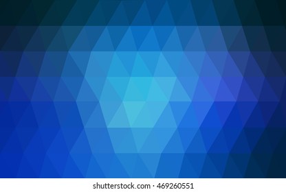 Light blue abstract polygonal background. Triangular geometric sample with gradient.  The elegant pattern can be used as part of a brand book.