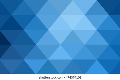Light blue abstract polygonal background. Creative geometric illustration in Origami style with gradient. A completely new template for your business design.