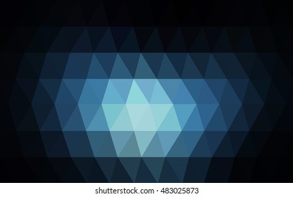 Light blue abstract polygonal background. Geometric illustration in Origami style with gradient.  The elegant pattern can be used as part of a brand book.