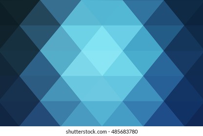 Light blue abstract polygonal background. Shining colored illustration in a brand-new style. The textured pattern can be used for background.