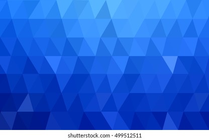 Light blue abstract polygonal background. Modern geometrical abstract illustration with gradient. The textured pattern can be used for background.