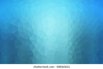 Light blue abstract polygonal background. A vague abstract illustration with gradient. The best triangular design for your business.