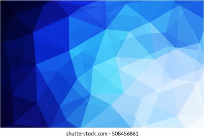 Light blue abstract polygonal background. Shining colored illustration in a brand-new style. Triangular pattern for your business design.