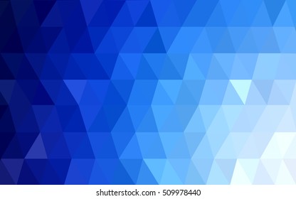 Light blue abstract polygonal background. An elegant bright illustration with gradient. Triangular pattern for your business design.