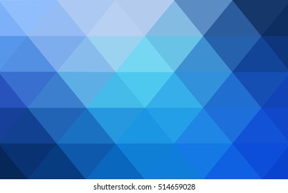 Light blue abstract polygonal background. Creative geometric illustration in Origami style with gradient. The elegant pattern can be used as part of a brand book.