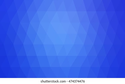 Light blue abstract polygonal template. Geometric illustration in Origami style with gradient.  A new texture for your design.