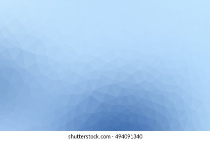 Light blue abstract polygonal template. Glitter abstract illustration with an elegant design. The template can be used as a background for cell phones.