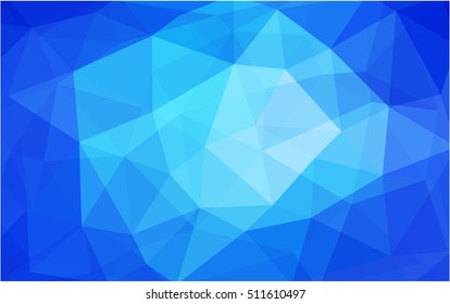 Light blue abstract polygonal template. A sample with polygonal shapes. The polygonal design can be used for your web site.