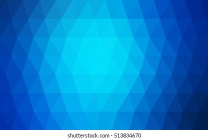Light blue abstract polygonal template. A vague abstract illustration with gradient. A completely new template for your business design.