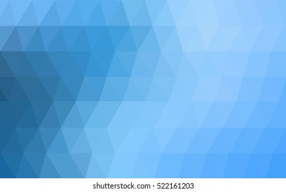 Light blue abstract polygonal template. A sample with polygonal shapes. The elegant pattern can be used as part of a brand book.