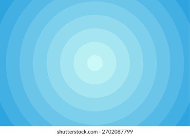 Fundo de gradiente de círculo radial abstrato azul claro - padrão circular repetitivo, modelo de vetor