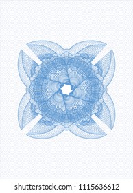                               Light blue abstract rosette    