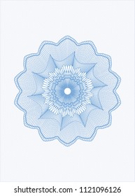 Light blue abstract rosette