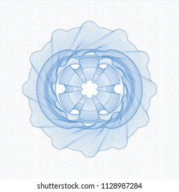 Light blue abstract rosette