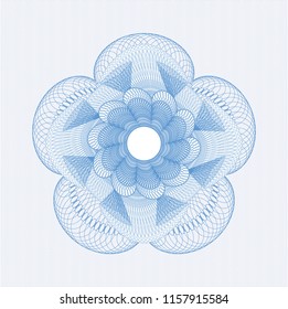 Light blue abstract rosette
