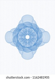 Light blue abstract rosette