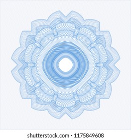 Light blue abstract rosette