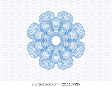 Light blue abstract rosette