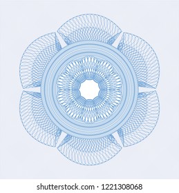 Light blue abstract rosette