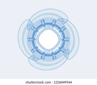 Light blue abstract rosette