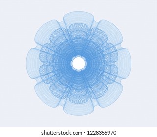 Light blue abstract rosette