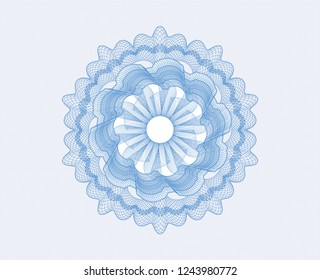 Light blue abstract rosette