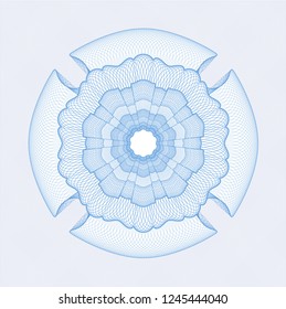 Light blue abstract rosette