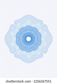 Light blue abstract rosette
