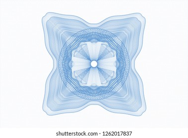 Light blue abstract rosette