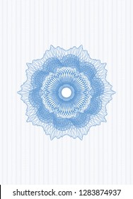 Light blue abstract rosette