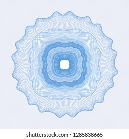 Light blue abstract rosette